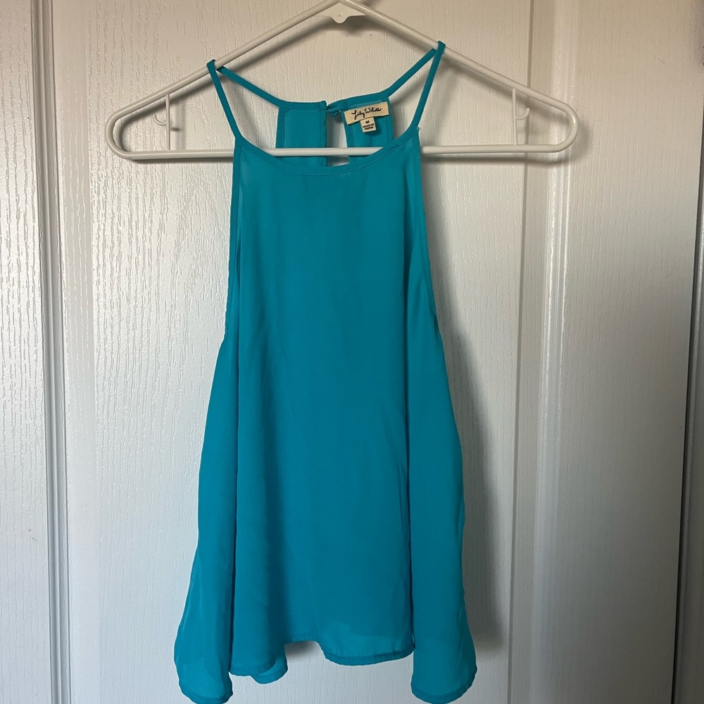 Light Blue Tee Spaghetti Straps
